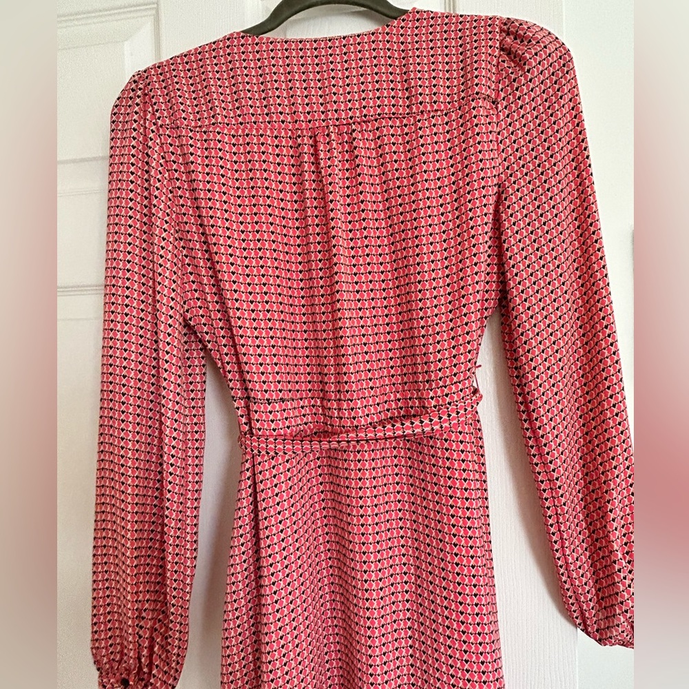 Pink, Orange Patterned Button Down Dress - image 6